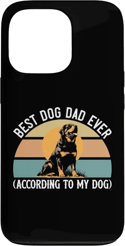 Vista 10 de Rottweiler Dog Lover Gift, Best Dog Dad Ever, Rottie Father Case for iPhone 17