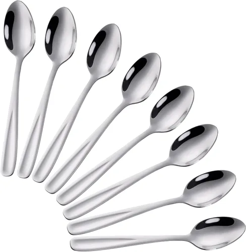 Vista 11 de 8 Pieces Dessert Spoons Teaspoons Small Coffee Spoons Espresso Spoons, 5.5 Inch (black)