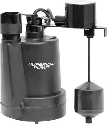 Vista 8 de Superior Pump 92372 Bomba de sumidero de termoplástico con interruptor vertical de flotador, 92572, 100.00 volts