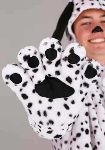 Vista 2 de Guantes de Disfraz de Dálmata para Adulto Multicolor
