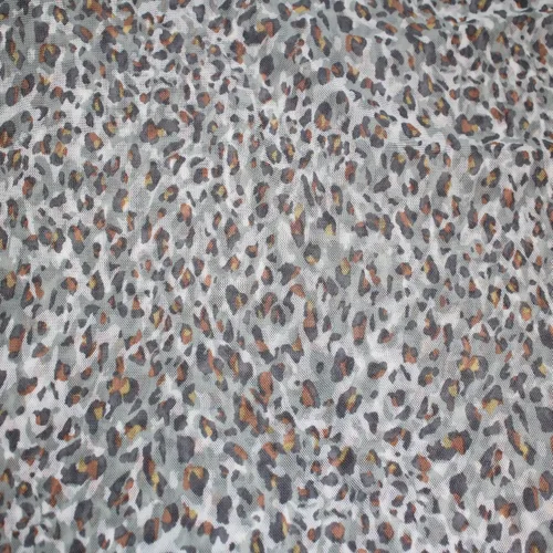Vista 24 de Texco Inc - Tela de malla de encaje de poliéster elastano estampada de 60 pulgadas de ancho (3.53 oz/m²), ligera, elástica en 4 direcciones