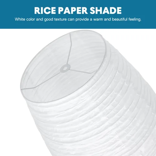 Vista 3 de Uonlytech Reemplazo de pantalla de lámpara de pie de papel, pantalla plegable de pie estilo japonés, accesorios para luz de piso de dormitorio
