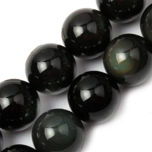 Vista 38 de GEM-Inside - 95 cuentas AA color morado oscuro de amatista de 15 pulgadas por hebra con agujero, piedras preciosas naturales y cuentas de cristal