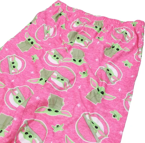 Vista 4 de STAR WARS Girls' 2-Piece Loose-fit Button Down Pajamas Set