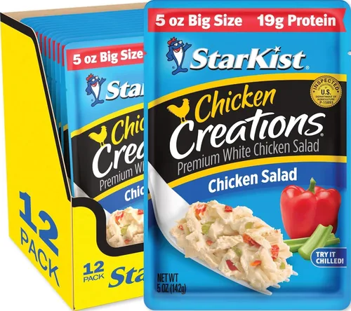 Vista 14 de StarKist Chicken Creations BOLD Buffalo Style, bolsa de 2.6 onzas, 1 paquete 11g Protein Per Serving, Fully Cooked White Meat, Gluten Free, No