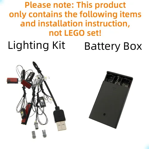 Vista 3 de GEAMENT Kit de luces LED compatible con Lego McLaren Senna GTR – para Technic 42123 (juego de modelos no incluidos)
