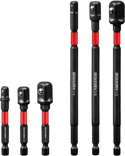 Vista 14 de Geinxurn Juego de adaptadores de enchufe de impacto de 8 piezas, accionamiento cuadrado de 3/8 pulgadas, juego de broca de extensión de 2.5 pulgadas