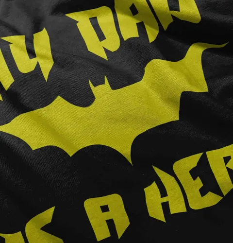 Vista 5 de Brisco Brands My Dad is a Hero Superhero Bat - Mameluco para niños o niñas