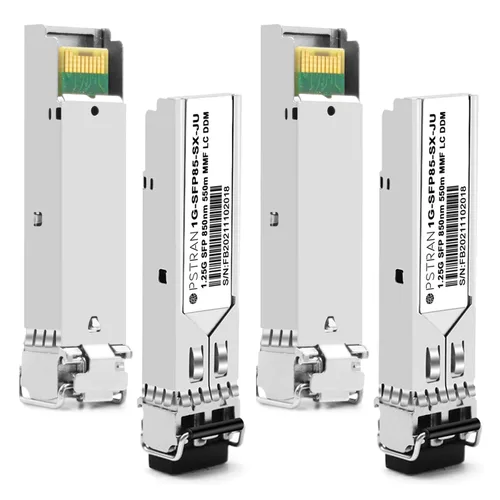 Vista 16 de 1000BASE-SX SFP módulo óptico del transmisor-receptor compatible con Alcatel-Lucent SFP-GIG-EXTND 1310nm 1.2 mi DDM Duplex LC MMF