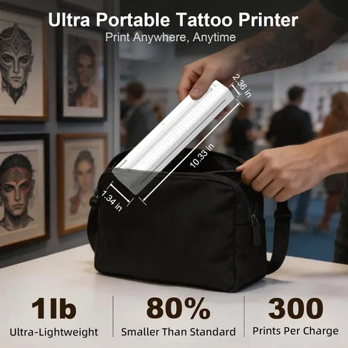 Vista 10 de Thermal Tattoo Stencil Printer Machine Bluetooth Portable Wireless