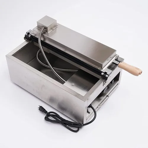 Vista 3 de Taiyaki - Máquina para hacer gofres de pescado, 3000 W, eléctrica antiadherente en forma de pescado, máquina eléctrica de gofres para perros