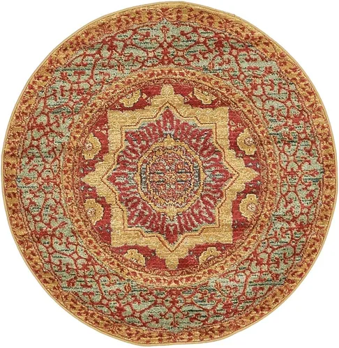 Vista 30 de Unique Loom Palace Collection - Alfombra Saray (2 pies x 3 pies 1 pulgada, rectangular, crema/marrón claro)