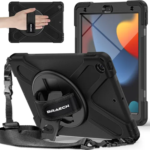 Vista 16 de BRAECNstock - Funda para Apple iPad de 9ª/8ª/7ª generación, de 10.2" 2021/2020/2019, funda protectora a prueba de golpes para niños, con protector