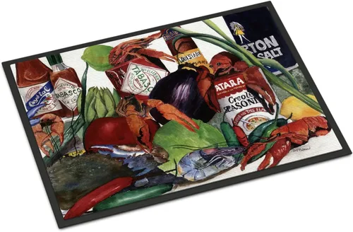 Vista 22 de Caroline's Treasures 1006MAT Pass Bait Shop - Felpudo de 18 x 27 pulgadas, para interiores y exteriores, para entrada, antideslizante, lavable