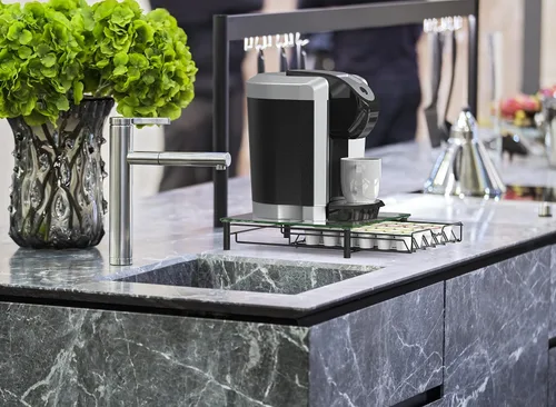 Vista 6 de Deco Brothers Cajón Portador de Cristal Templado para K-Cup para Almacenamiento de 30 Cápsulas de Café, Negro
