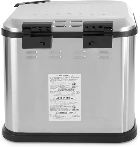 Vista 3 de Masterbuilt MB20010118 - Freidora eléctrica de 8 litros, 3 en 1, con canasta para pavo, mariscos y más, color plateado