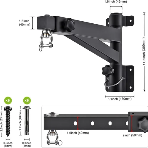 Vista 6 de Kipika Soporte de pared para bolsa pesada, soporte de bolsa de boxeo resistente para entrenamiento en interiores, gimnasio en casa, soporte