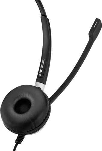 Vista 9 de Sennheiser SC 660 ANC USB (508311) - Auriculares de doble cara (binaurales) para negocios para Skype Empresarial con sonido HD, micrófono