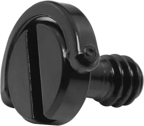 Vista 4 de Tornillo de trípode de 1/4 de pulgada, 2 piezas de acero inoxidable de 1/4 "-20 con eje en D para cámara, videocámara, trípode, placa de liberación