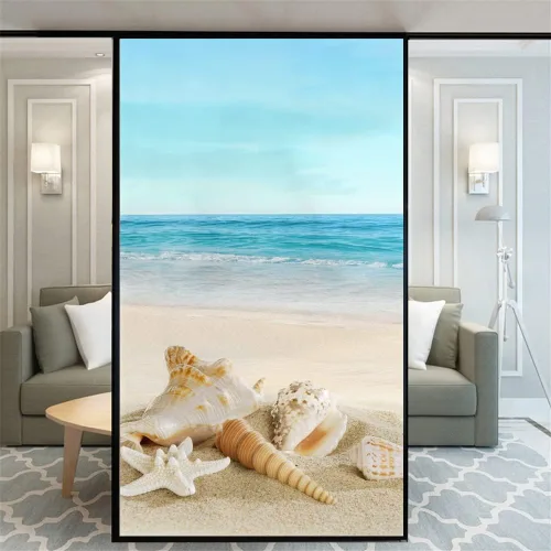 Vista 6 de Película decorativa sin pegamento para ventana, diseño moderno y clásico, para ventana, 15.7 x 23.6 pulgadas