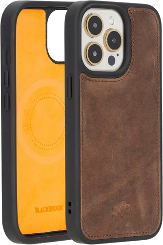 Vista 36 de BLACKBROOK York - Funda de piel de grano completo para iPhone 15 (6.1 pulgadas), color negro, iPhone 15