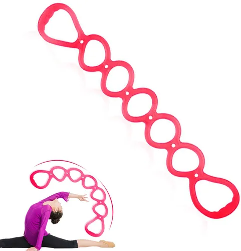 Vista 9 de Banda de ejercicio de resistencia elástica de 7 anillos, bandas de entrenamiento de BetterJonny para yoga, ejercicios de pies, piernas y brazos