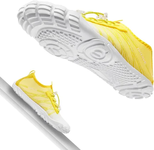 Vista 5 de HIITAVE Zapatos de agua antideslizantes, zapatos acuáticos descalzos, de secado rápido, ligeros con playa, río, piscina, para hombres y mujeres