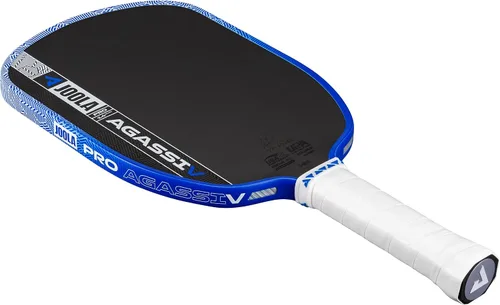 Vista 10 de JOOLA Pro V Pickleball Paddle - 14mm/16mm - Raw Carbon Fiber Textured Surface - Enhanced Frame & Propulsion Core, USAPA & UPA-A Certified, NFC Chip