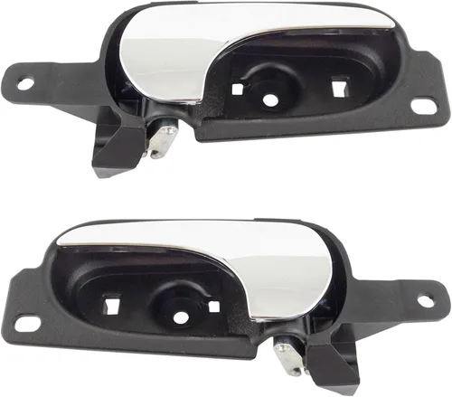 Vista 28 de TRQ Juego de 2 manijas de puerta interior trasera cromada y cachemira para Chevy GMC