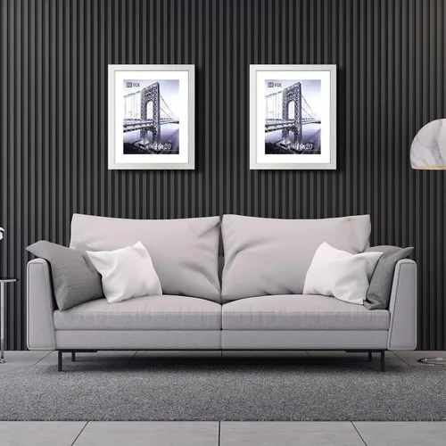 Vista 353 de VCK Marcos para póster de madera maciza de 22.375 x 34 pulgadas, marco de fotos A1 negro con montaje en pared, paquete de 3