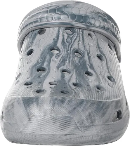 Vista 4 de Eagsouni Zuecos con soporte de arco para mujer y hombre, unisex, para adultos, antideslizantes, para exteriores, playa, color gris, 13-13.5