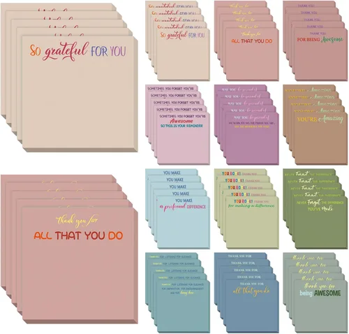 Vista 65 de Yinder 12 notas adhesivas inspiradoras, bonitas notas adhesivas motivacionales, regalos de agradecimiento a los empleados, a granel para profesores