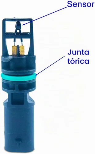 Vista 3 de Sensor de temperatura de carga de aire de admisión, sensor de entrada de temperatura de aire compatible con Jeep Cherokee KL 2014-2021, Gladiator JT