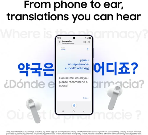 Vista 9 de Samsung Galaxy Buds 4 (2026) AI True Auriculares inalámbricos Bluetooth Negro
