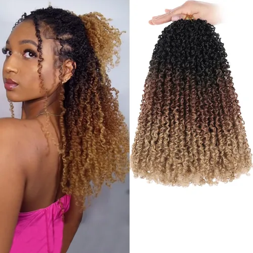 Vista 39 de COOKOO 6 pulgadas 8 paquetes Cabello de Ganchillo Pre-enrollado Yanky Twist para Mujeres Negro Natural Mini Passion Twists Pre-retorcido Cabello