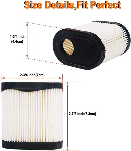 Vista 2 de HIFROM Paquete de 10 filtros de aire de repuesto para Tecumseh # 36905 740083A para motor LEV100 LEV115 LEV120 LV195EA OVRM65 OVRM105 OVRM120