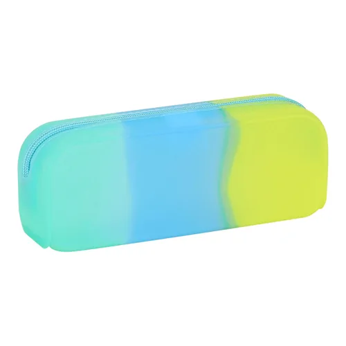 Vista 5 de Estuche Escolar Safta Azul Verde Amarillo (18.5 x 7.5 x 5.5 cm)