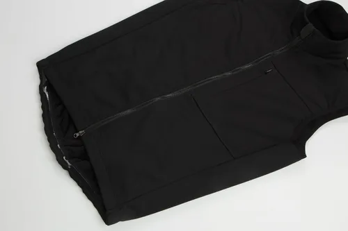 Vista 5 de RISESBIK Chaleco de ciclismo térmico de forro polar para hombre, resistente al viento, impermeable, ropa de abrigo para ciclismo, chaleco