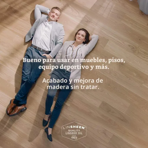 Vista 5 de LinSheen Aceite de linaza hervido: tratamiento de madera de linaza de secado rápido para rejuvenecer y restaurar muebles de madera al aire libre e