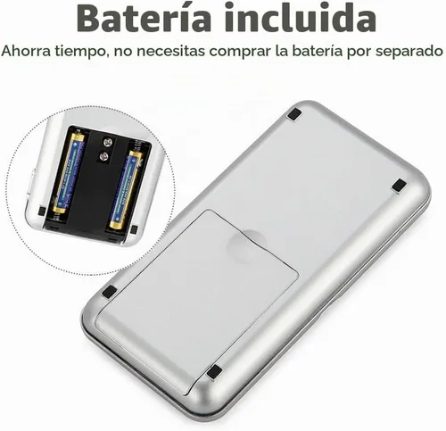 Vista 6 de Báscula digital de bolsillo, capacidad de 17.64 oz, balance de alta precisión de 0.00 oz, mini báscula de peso de recarga de gramos, báscula