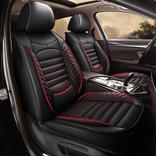 Vista 13 de Fundas de asiento de auto para Ford Fusion 2010-2020: juego completo de fundas protectoras de asiento impermeables de piel sintética compatible