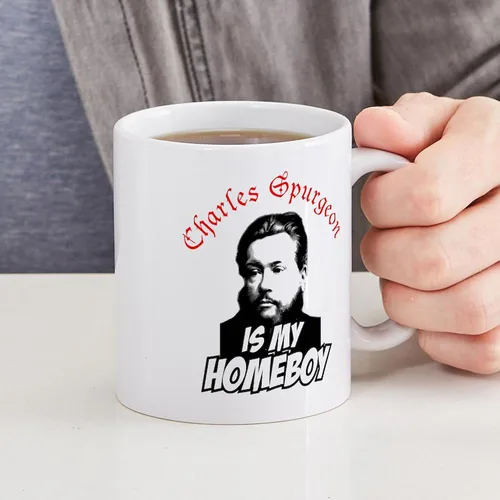 Vista 4 de CafePress Spurgeon Homeboy - Taza de café de cerámica de 11 oz (11.0 fl oz)