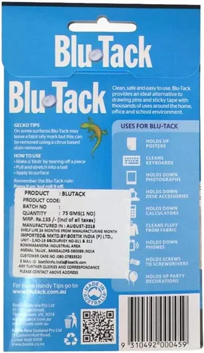 Vista 3 de Bostik Blu-Tack Adhesivo No tóxico Economy Pack Ref 80108 [Pack De 12]