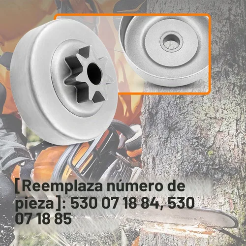Vista 4 de Kit de engranaje helicoidal de bomba de aceite de piñón de tambor de embrague de 3/8 "apto para motosierras Stihl MS311 MS391, tambor de embrague