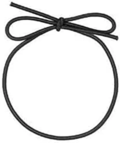 Vista 7 de K-Kraft Bucles elásticos negros para manualidades y fácil envoltura de regalos (10 pulgadas, negro mate) 50 unidades con lazo preatado