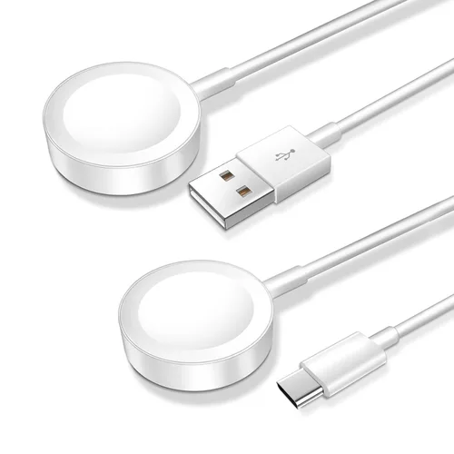 Vista 10 de Cable de carga magnético para cargador de Apple Watch, puerto USB C, cable de carga inalámbrico compatible con iWatch Series