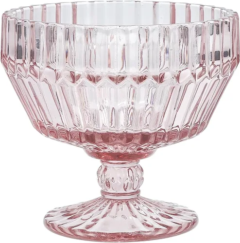 Vista 7 de Fortessa Archie Cuenco de Postre de Vidrio con Base, 10 Onzas, Transparente