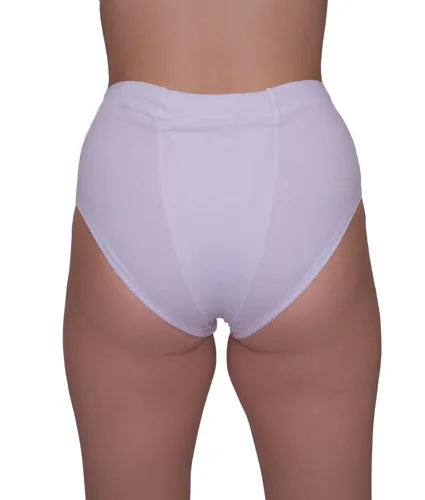 Vista 3 de Vulvar Varicosity and Prolapse Support Brief con bandas de compresión para la ingle, color blanco, pequeño