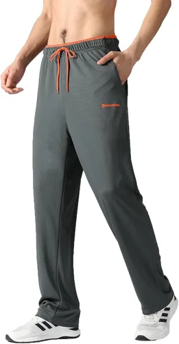 Vista 54 de Pantalones deportivos para hombre con bolsillos con cremallera, pantalones deportivos ligeros, pantalones de entrenamiento holgados atléticos