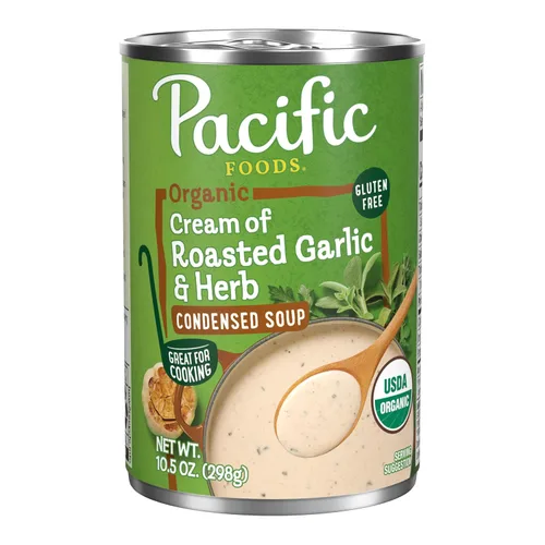 Vista 10 de Pacific Foods Crema orgánica de sopa de pollo, lata de 10.5 oz